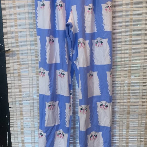RARE NWT Nooworks Tonya Grumpy Cat Magic Suit Light Blue Jumpsuit Medium - Picture 10 of 12